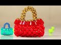 পুতির কিউট মিনি ব্যাগ/ চাবির রিং/ Beaded beautiful mini bag/ beaded key ring/ fancy bag for girl