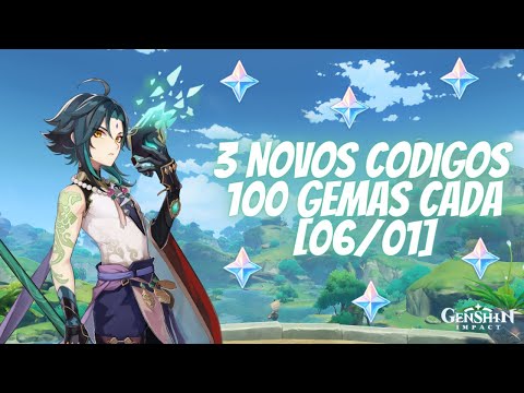 GENSHIN IMPACT  NOVO CÓDIGO PRA RESGATAR GEMAS e XP GRÁTIS + BAÚS