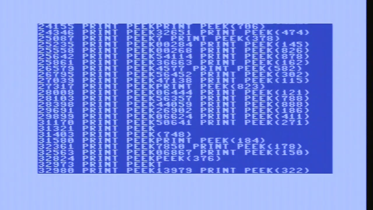 Livestream from a real Commodore C64