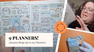 I have 9 planners! What do I use them for and how did I get on in my first month #flipthrough