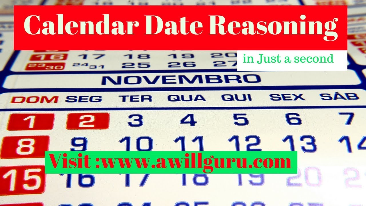 Calender Date Reasoning In Just A Second YouTube calender-date-reasoning-in-just-a-second-youtube