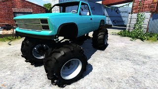BeamNG Drive Alpha: Monster Truck Crash Testing