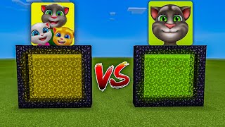 How to Make a PORTAL to MY TALKING TOM FRIENDS vs MY TALKING TOM Dimension in Minecraft