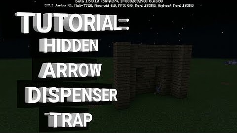 ✔ Minecraft : How to make a hidden arrow dispenser trap