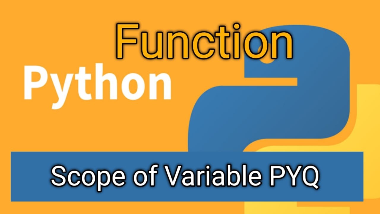 Scope of variable PYQ | PYQ on Scope of Variable Python class 12 CBSE ...
