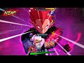NEW Supervillain God Vegeta &amp; Xeno Trunks All The Animations!!!-Dragon Ball Legends 