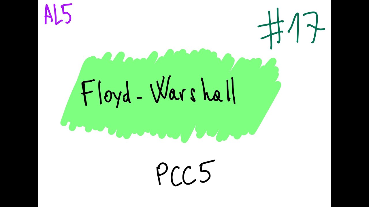 #17-Algorithme de Floyd-Warshall - YouTube