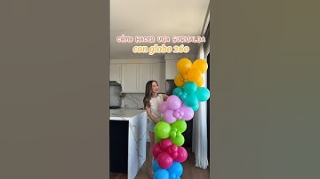 Ya conocías esta forma de armar guirnaldas? 🎈 Te enseño una técnica expréss usando solo globos 260