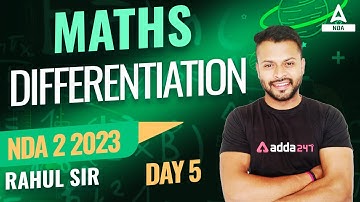 NDA 2 2023 Maths | Differentiation | NDA 2 2023 Preparation | By Rahul Sir ( Part 5 )