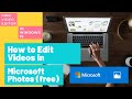 How to edits in microsoft photos app windows  10 for free