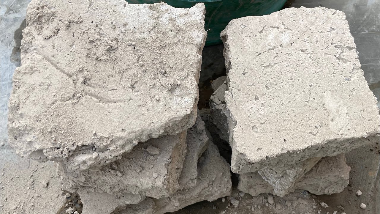 Concrete Mud New Dry Floor Crumbling ASMR