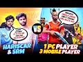 Srm gaming vs hariscar  10000 diamond challenge   v badge player da adichu emote podu 