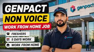 “No Calls 😍 Genpact WFH Job | Easy Work | Freshers!”
