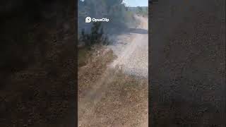 Gravel Rush  Cyclist's Wild Ride Downhill!