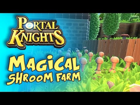 Portal Knights - Duro's Magical Shroom Farm - Portal Knights Gameplay - Sandbox Building