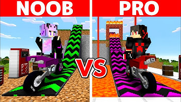 Minecraft NOOB vs PRO: SUPER MEGA RAMP BUILD CHALLENGE