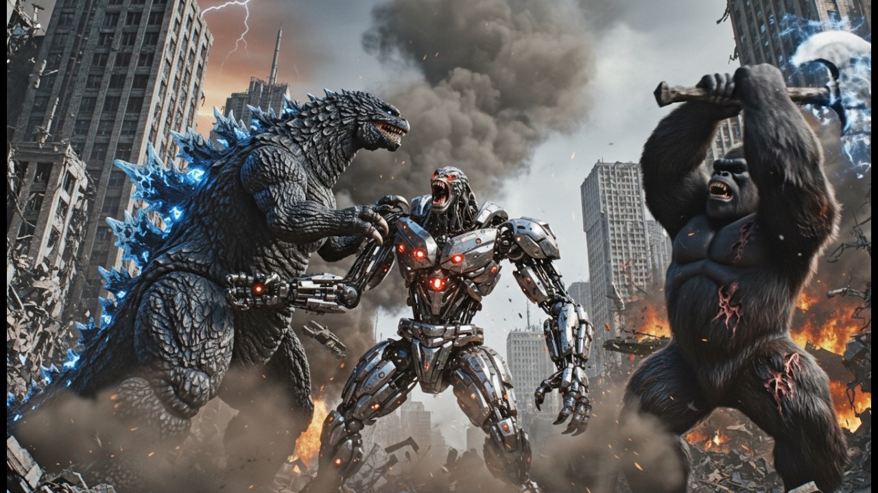 King Kong confronts Kaiju and Alpha Titan before the apocalypse: Epic Fight
