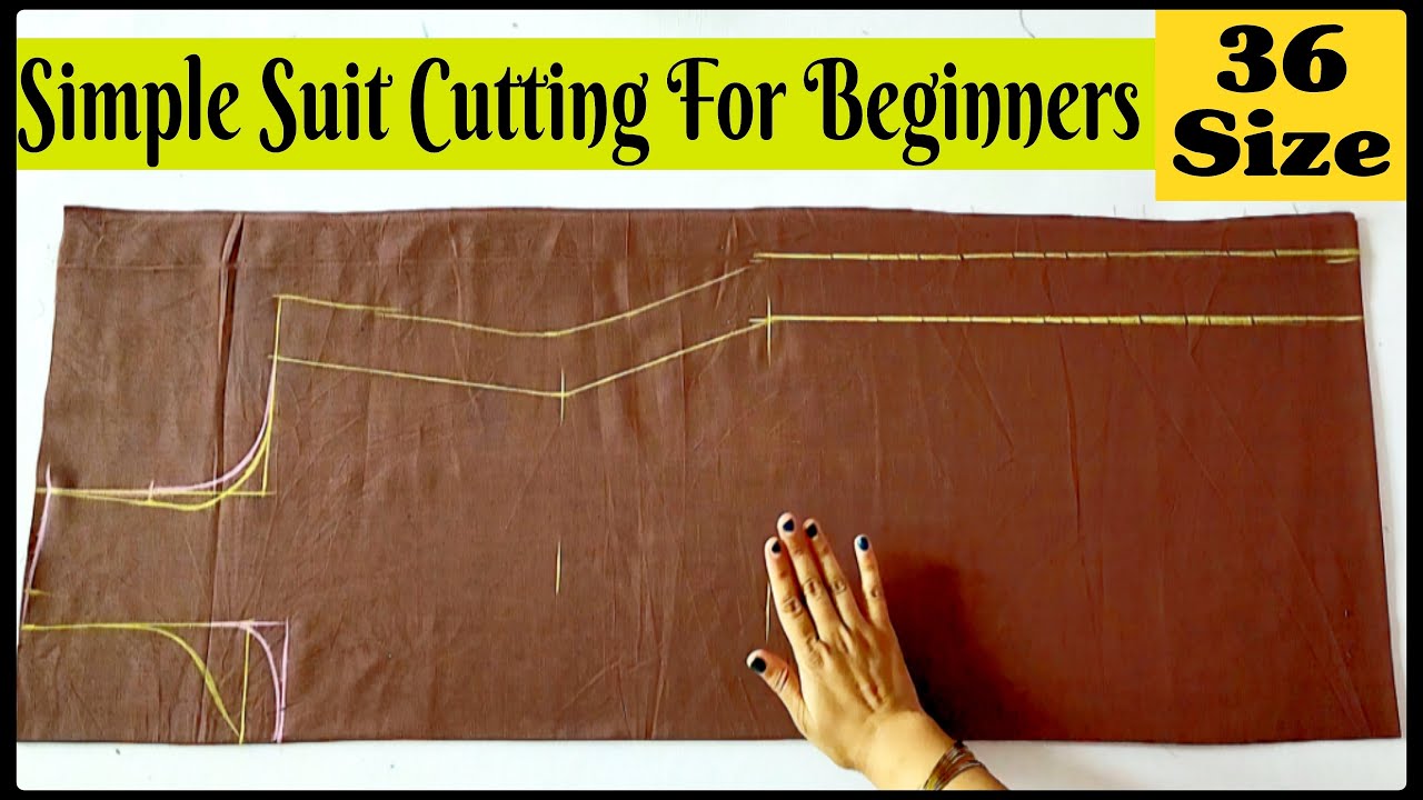 36 Size Simple Suit Cutting For Beginners | Simple Kurti Cutting | Stitch By Stitch