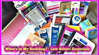 What's in My Backpack? | My Law School Essentials 2015(Take a look at what's going to class with me this school year in my backpack!! Best of luck to everyone for a successful academic year!! Like, comment, and ..., 2015-08-17T18:18:57.000Z)