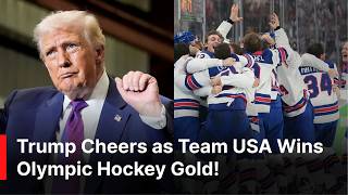 WATCH: Trump Celebrates Team USA’s Historic Hockey Gold Over Canada | 2026 Olympics | AC1Z