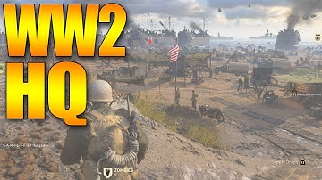 WW2 FULL HEADQUARTERS TOUR: Firing Range ,1v1 Pit, Theater, Zombies (Call of Duty WWII )