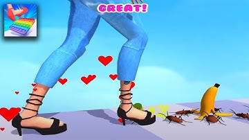 Tippy Toe 🍔🐜👟All levels walkthrough gameplay android iOS #25