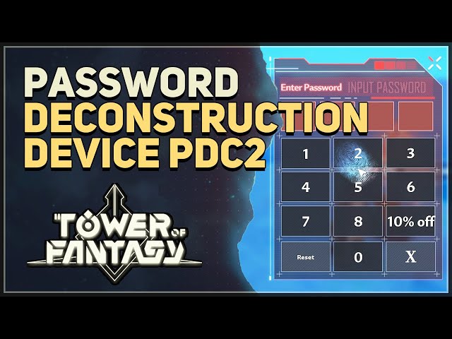 Lumina Deconstruction Device PDC2 Password Tower of Fantasy class=