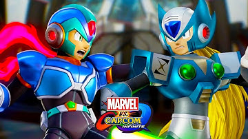 Unlock X and ZERO Costumes Marvel VS Capcom Infinite Arcade Gameplay