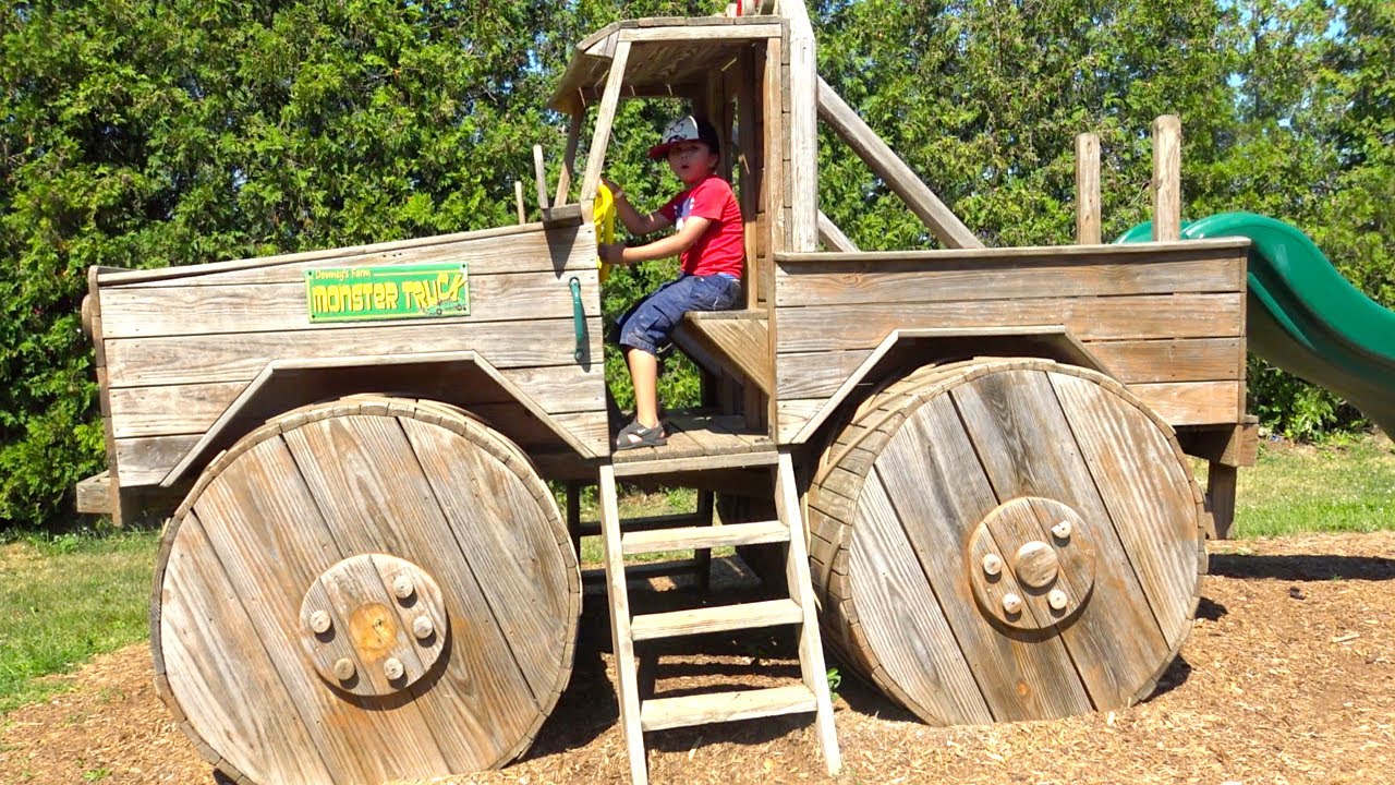 Troy and Izaak Family Fun Trip to the Farm with Animals and Giant Slides TBTFUNTV