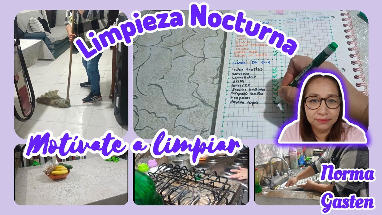 ✅ LIMPIEZA NOCTURNA. Motívate a limpiar 🫧🧹 #normagasten 