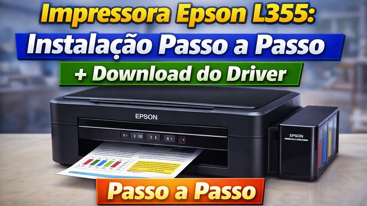 🖨️Impressora Epson L355: Instalação Passo a Passo + Download do Driver ...