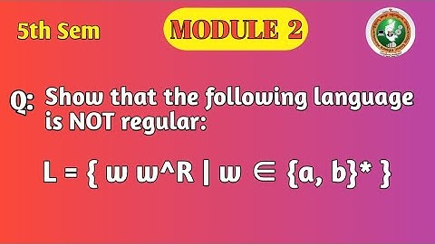VTU 5th Sem TOC | Prove Language is NOT Regular | Pumping Lemma Proof | Module 2 | BCS503