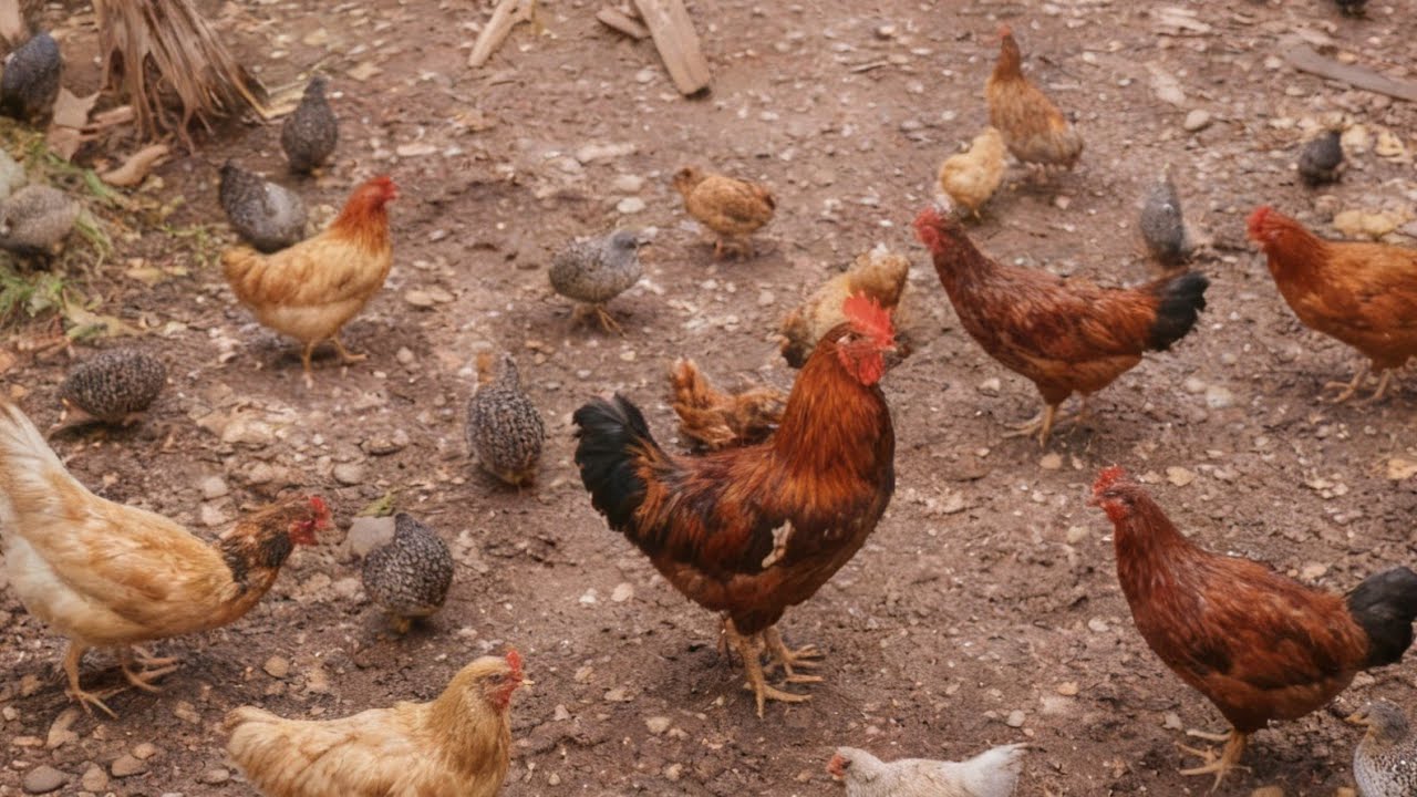 A Day with Our Chickens and Quails #support #subscribe #chicken #part #animalcare 