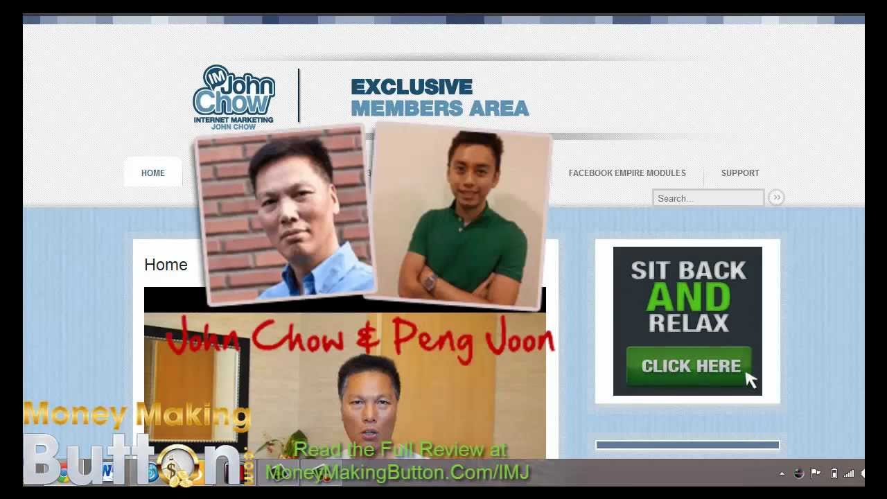 IM John Chow Review - Insided the Members Area