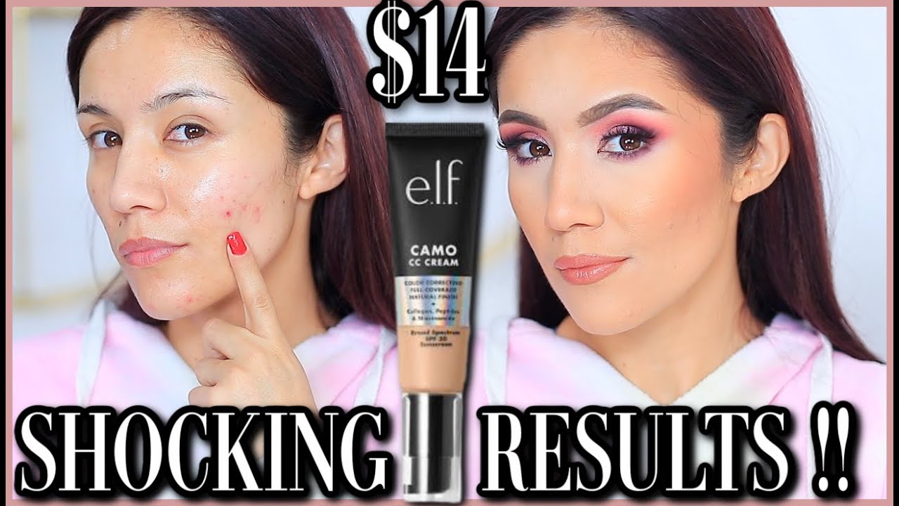 ELF CAMO CC CREAM FOUNDATION WEAR TEST DRUGSTORE FOUNDATION YouTube
