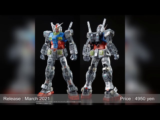 Clear Color Body RX-78-2 Gundam - P-Bandai - PG Unleashed 1/60