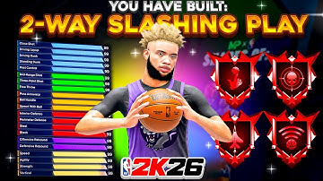 This "2-WAY SLASHING PLAYMAKER" BUILD is NASTY in NBA 2K26... BEST GUARD BUILD NBA 2K26! BEST BUILD!