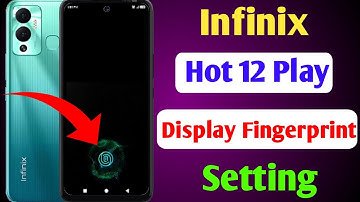infinix hot 12 Play in display fingerprint setting / display fingerprint lock Kaise lagaye