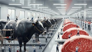 Inside a Modern Wagyu Beef Factory: How A5 Kobe Steaks are Made! (Full Process)