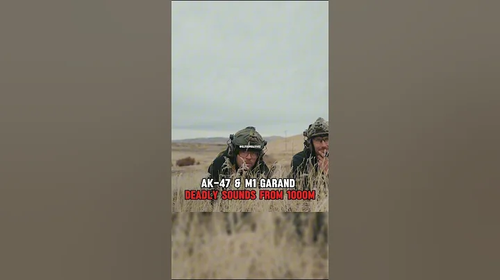 This is how AK-47 & M1 Garand sounds from 1000 - yards #military #shorts