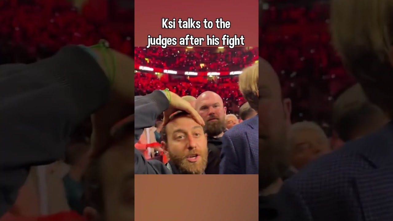 KSI confronts judges after his fight with Tommy Furry