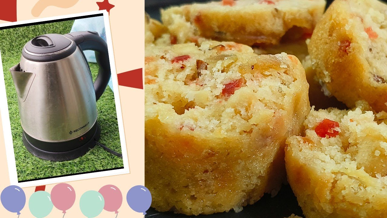 Electric Kettle Cake Recipe How to make fruit cake in a electric kettle Bengali Cooking