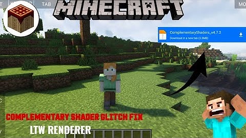 COMPLEMENTARY SHADER GLITCH FIX HIS WORK ON [LTW RENDER] ON POJAV LAUNCHER 🔥
