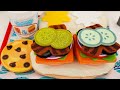 Sandwich Making Fun! Toy Learning with Melissa & Doug Stack and Slice Sandwich Counter Toy and Bluey