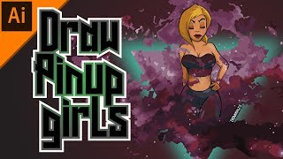 How To Draw Pinup Girls - Step By Step - Adobe Illustrator How To Draw Pinup Girls - Step By Step - Adobe Illustrator