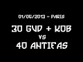 30 gud  kob on the right vs 40 antifas on the left  paris 01052013