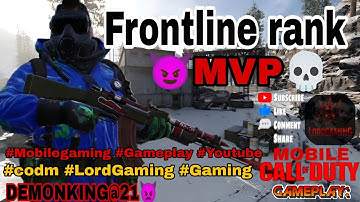 Unstoppable MVP Gameplay 💀 | Call of Duty Mobile Ranked Frontline |#codm #mobilegaming #foryou #fyp 