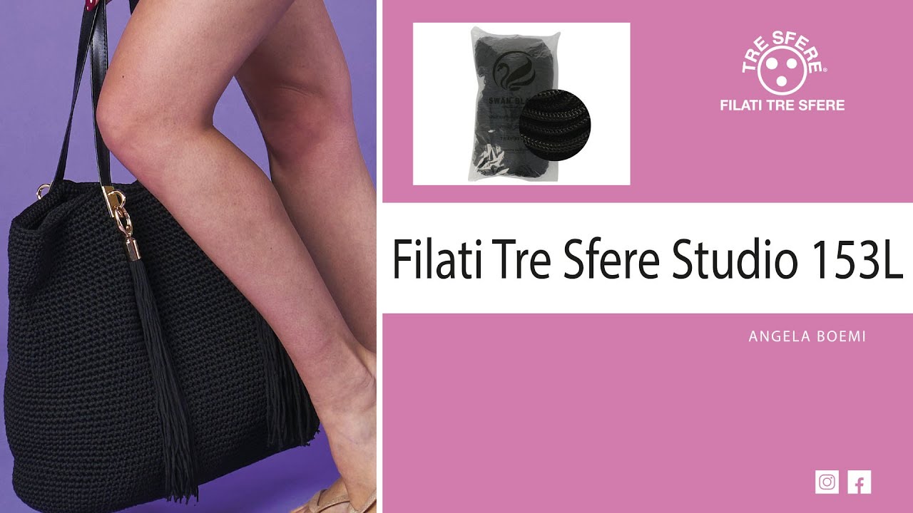 Filati Tre Sfere: Cordino Swan, accessori borse a mano.