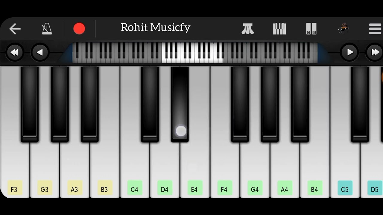 Besharam rang song |pathan | piano tutorial | Rohit Musicfy | - YouTube