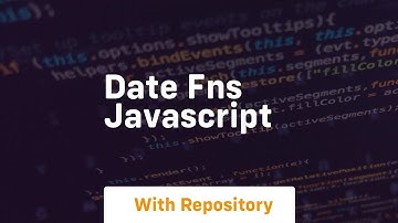 date fns javascript